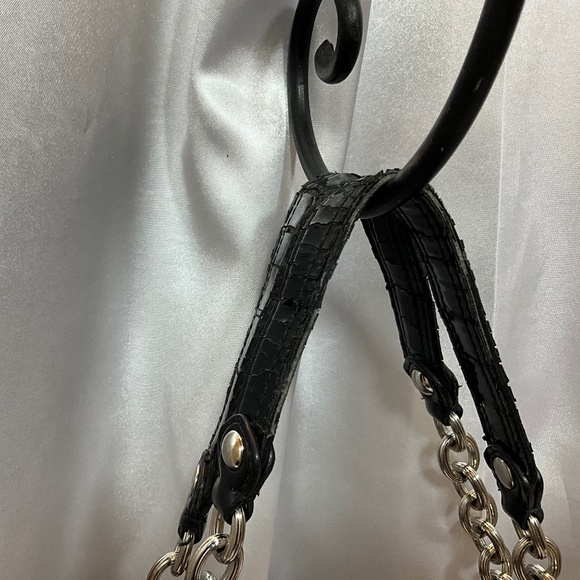 Coach black Patten leather large tote. 17-H5a - Picture 4 of 10